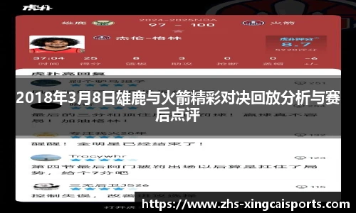 2018年3月8日雄鹿与火箭精彩对决回放分析与赛后点评